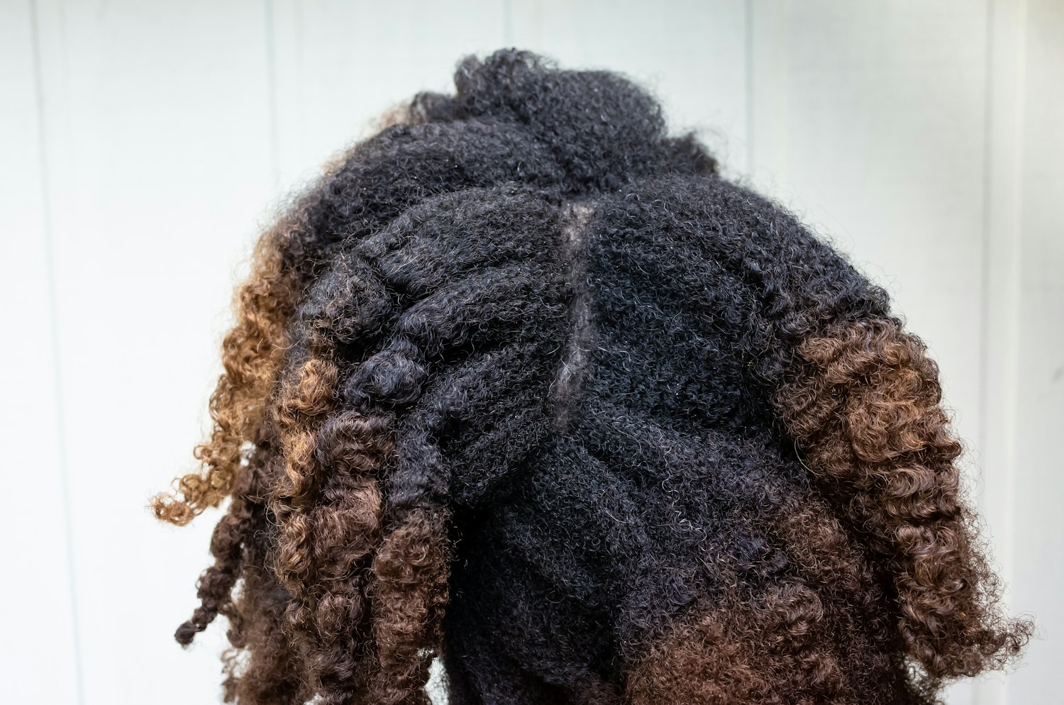 Close-up of textured hair